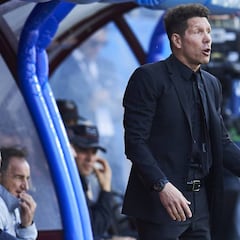 Simeone, sobre la 'colleja' del árbitro a Morata: "A mí me cayeron cuatro partidos por eso"