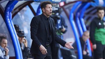 Simeone, sobre la 'colleja' del árbitro a Morata: "A mí me cayeron cuatro partidos por eso"