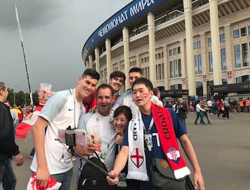 Croacia vs. Inglaterra: El color en las calles previo al partido