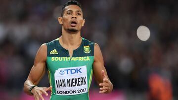 Van Niekerk se lesiona de la espalda y dice adiós a 2017