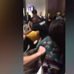 Fans de McGregor y Khabib, a puñetazo limpio tras la pelea
