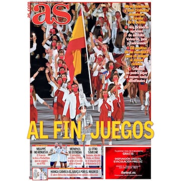 Las portadas de AS de julio