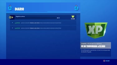 Fortnite: desafíos diarios de la Temporada 1