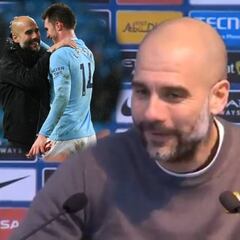 Pep se emociona con el debut de Laporte: "¡Guau! Igual es barato..."