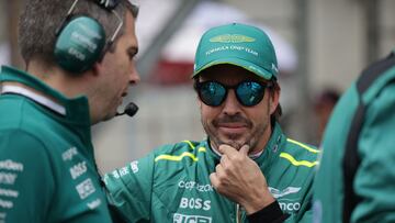 Fernando Alonso (Aston Martin). Shangh¨¢i, China. F1 2024.