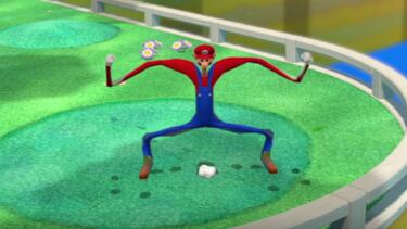 Slender Mario en esta versión hack de Super Mario 3D World