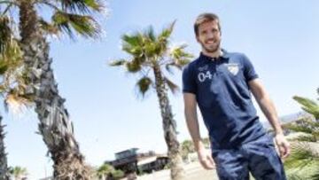 Ignacio Camacho, posando para AS en la playa.