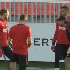 El Atlético de Madrid prepara el gran partido ante el Barcelona