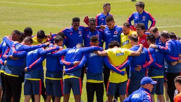 El primer entrenamiento de la Selección Colombia en Brasil