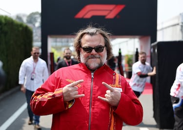 Jack Black durante el Gran Premio de Japón de la Fórmula 1.