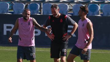 RCD Espanyol Aleix Vidal, Vicente Moreno y Sergi G&oacute;mez.
 