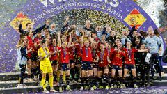 La seleccion española campeona de la Women's Nations League.
 