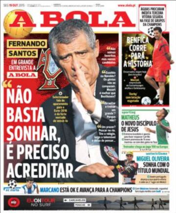 Portadas de la prensa deportiva