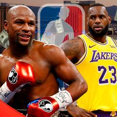 ¡Imperdible! La pelea entre Floyd Mayweather y LeBron James