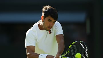 Alcaraz reta el ‘gafe’ de Wimbledon