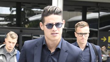 El vestuario del Nápoles da un mensaje de bienvenida a James Rodríguez