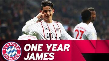 James cumple su primer año con la camiseta del Bayern