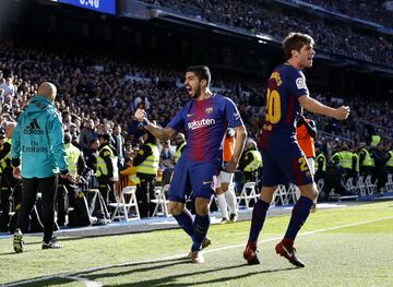 Luis Suárez celebrando el gol 0-1