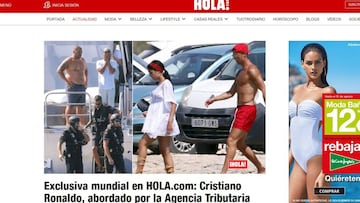 La noticia de HOLA sobre el registro del yate de Cristiano.