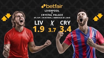 Liverpool vs. Crystal Palace: horario, dónde ver, pronósticos y cuadro