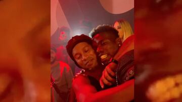 El encuentro entre Ronaldinho y Pogba en una discoteca