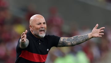 Sampaoli, en su debut con el Flamengo.