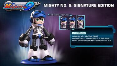 DLCs y figura para la Coleccionista física de Mighty Nº 9