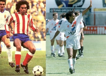 El delantero centro mexicano vistió la camiseta del Atleti durante cuatro temporadas entre 1981 y 1985. Jugó con el Rayo la temporada 1993-94. 