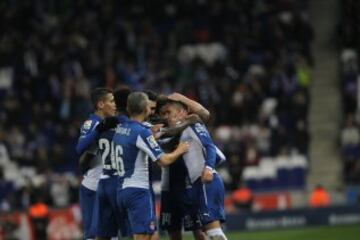 1-0. Abraham celebró el único tanto del encuentro con sus compañeros.