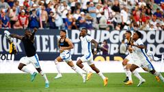 SAN DIEGO, CALIFORNIA - JULY 12: Panama players celebrate winning the PK shootout against the United States during the 2023 Concacaf Gold Cup Semifinals at Snapdragon Stadium on July 12, 2023 in San Diego, California.   Ronald Martinez/Getty Images/AFP (Photo by RONALD MARTINEZ / GETTY IMAGES NORTH AMERICA / Getty Images via AFP)