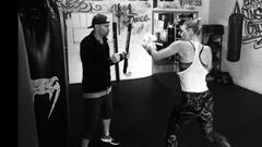 Maria Sharapova prueba con el boxeo para "controlar la ira"