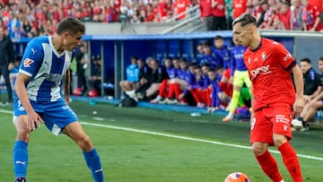 Bryan Zaragoza durante el ¨²ltimo partido de Liga ante el Alav¨¦s.