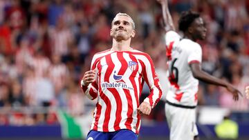 Griezmann, en el partido ante el Rayo.