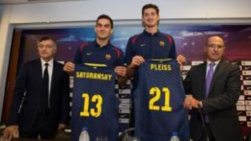Presentación de Satoransky y Pleiss.