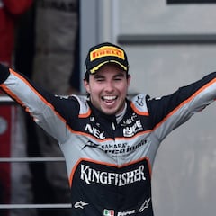 Sergio Pérez igualó a Pedro Rodríguez con siete podios