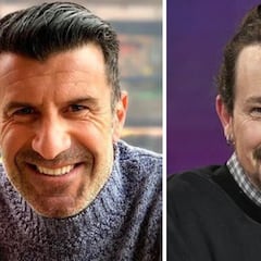 La opinión de Luis Figo sobre el fichaje de Pablo Iglesias que motiva todo tipo de críticas