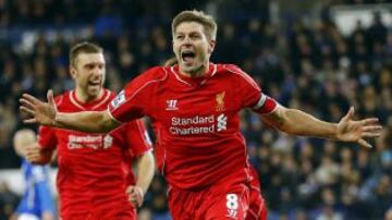 El veterano Steven Gerrard, de Liverpool, está octavo con 1,76% de ventas.