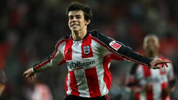 Gareth Bale celebra un gol ante el Norwich City