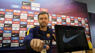 Luis Enrique, en la conferencia de prensa.