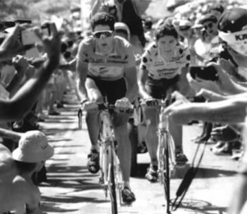 Miguel Indurain durante el Tour de 1992.