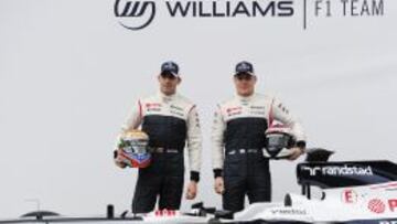 Presentaci&oacute;n del equipo Williams y de sus dos pilotos Pastor Maldonado y Valtteri Bottas, en el circuito de Montmel&oacute;.