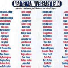 The NBA selects its top 75 players of all time