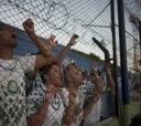 Los jugadores del Palmeiras, agredidos por su propia afición