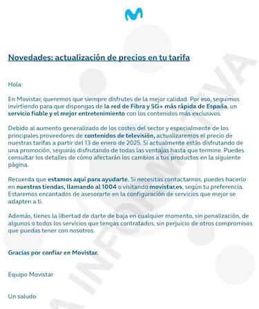 Ya se ha aplicado la subida de precios de 2025 en Movistar: todas las nuevas tarifas