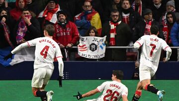 1-3. Juanlu Sánchez celebra el tercer tanto.