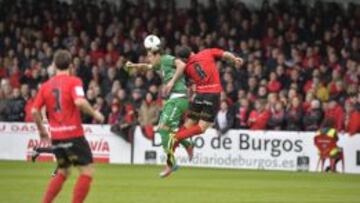 Imagen del Mirandés-Éibar.