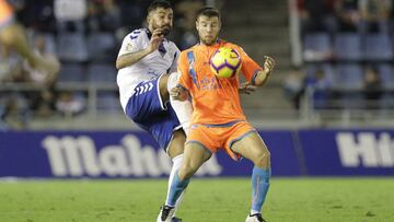 Ruibal en un partido entre Tenerife y Rayo Majadahonda.