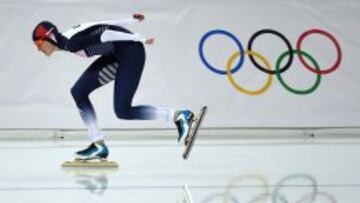 La checa Martina Sablikova camino de su victoria en los Juegos de Sochi.