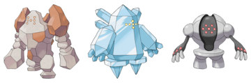 pokemon rubi zafiro regis regirock regice registeel