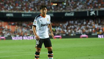 Soccer: La Liga - Valencia v Getafe
 Lee Kang-In of Valencia during the La Liga Santander match between Valencia and Getafe at Estadio de Mestalla, on September 25 in Valencia, Spain
 
 Maria Jose Segovia / AFP7 / Europa Press
 25/09/2019 ONLY FOR USE IN 